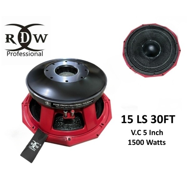 Speaker Komponen RDW 15LS30FT / Speaker RDW 15 LS30FT Speaker RDW 15 LS 30FT Speaker 15 Inch RDW 15"