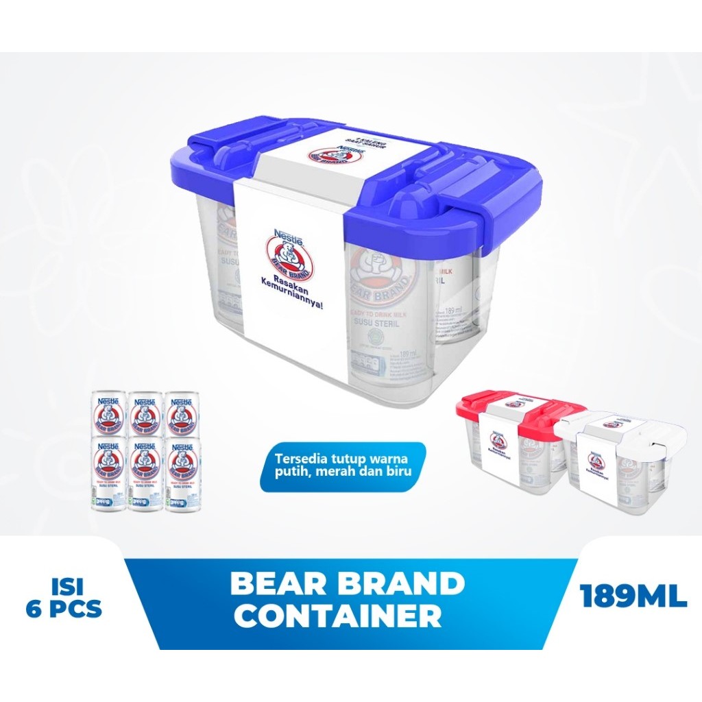 

BEAR BRAND Susu Steril 189ml 6pcs FREE CONTAINER BOX