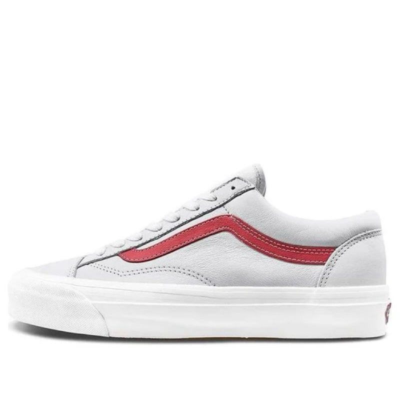 VANS OG STYLE 36 LX (LEATHER) RED/TRUE WHITE