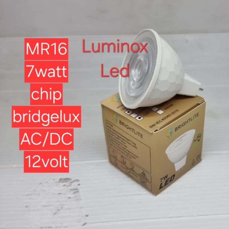 lampu mr16 led 7w 7watt DC 12v / spotlight led 12volt AC DC 7w 7 watt