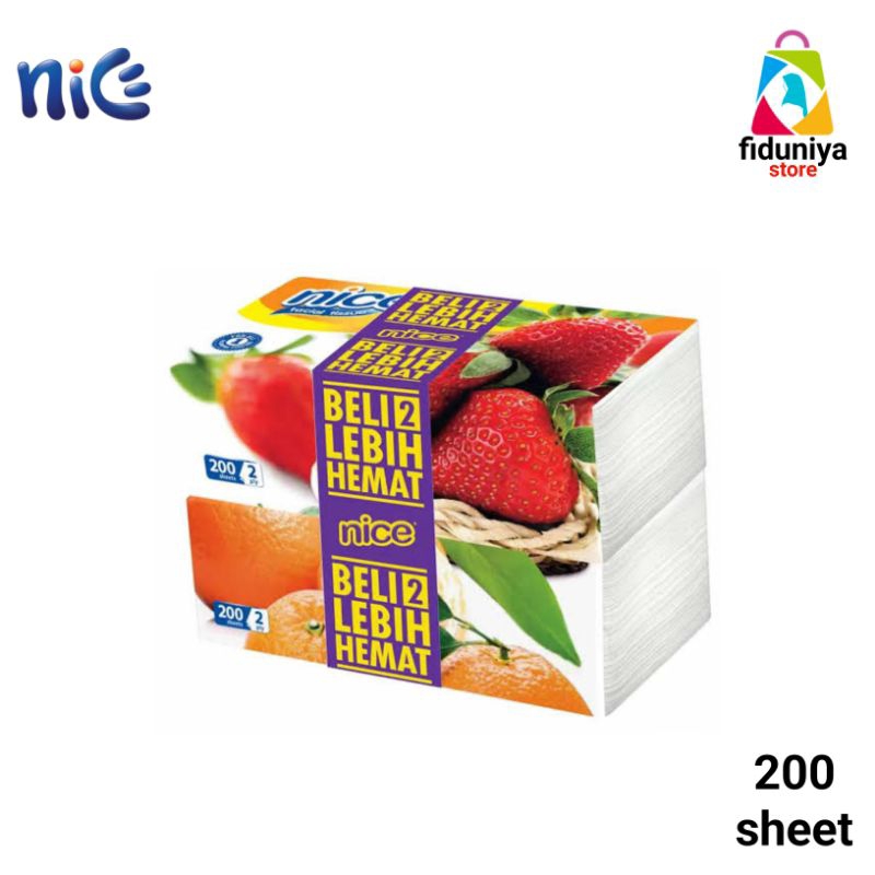 TISSUE NICE 200 Sheet 2 Ply Beli 1 Gratis 1