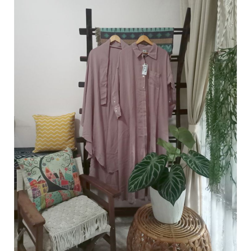 NWT Kemejabaya Dusty Pink bundling FK AM Dusty Pink