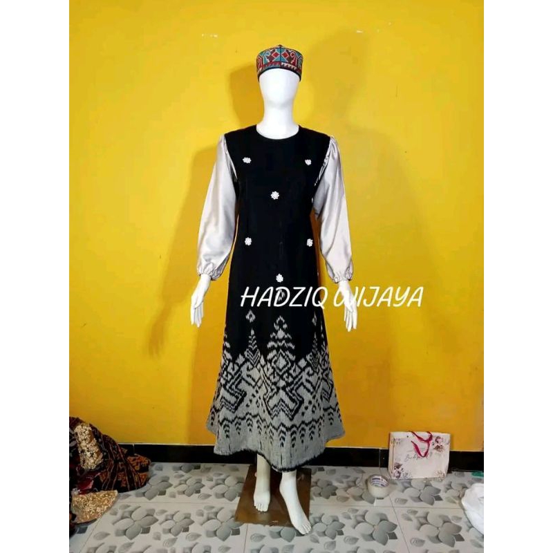 GAMIS TENUN KOMBINASI