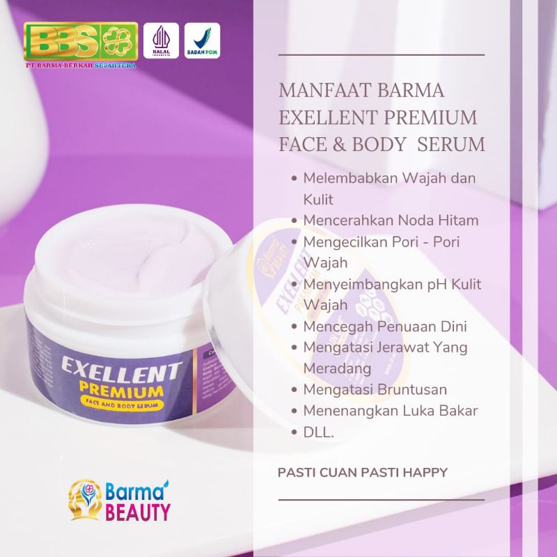 Barma Beauty Excellent Premium Face & Body Serum atau Cream Barma Beauty