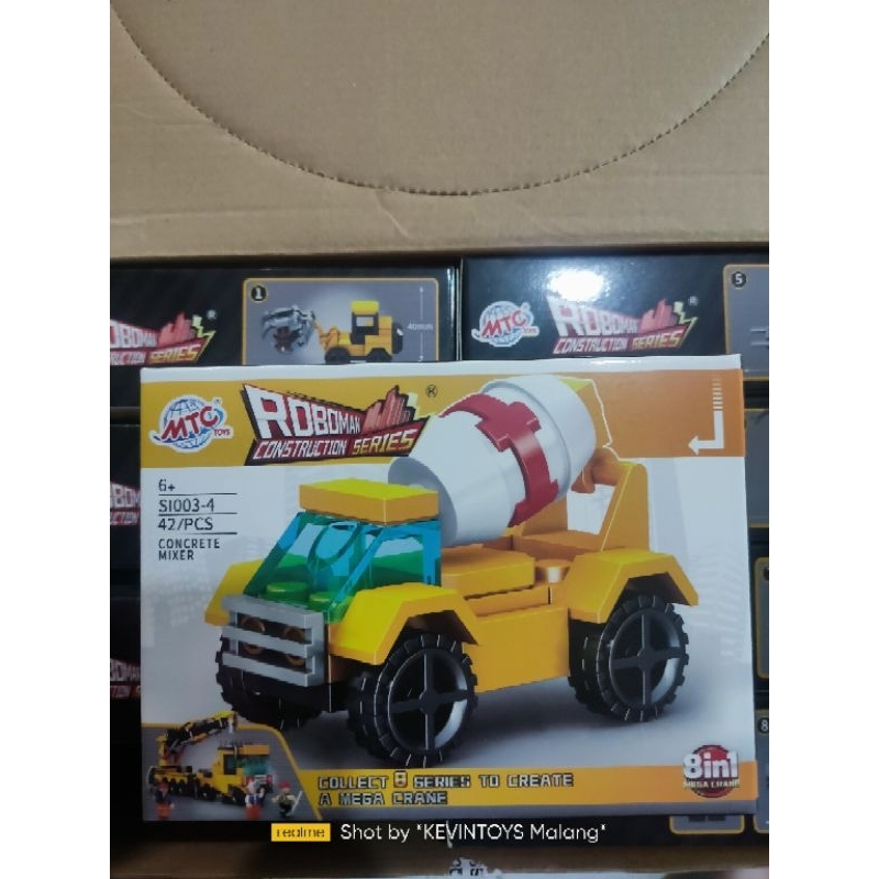 Si003 Mainan Brick Roboman Box Construction Series Mtc Toys / Mainan Bongkar Pasang Bentuk Mobil