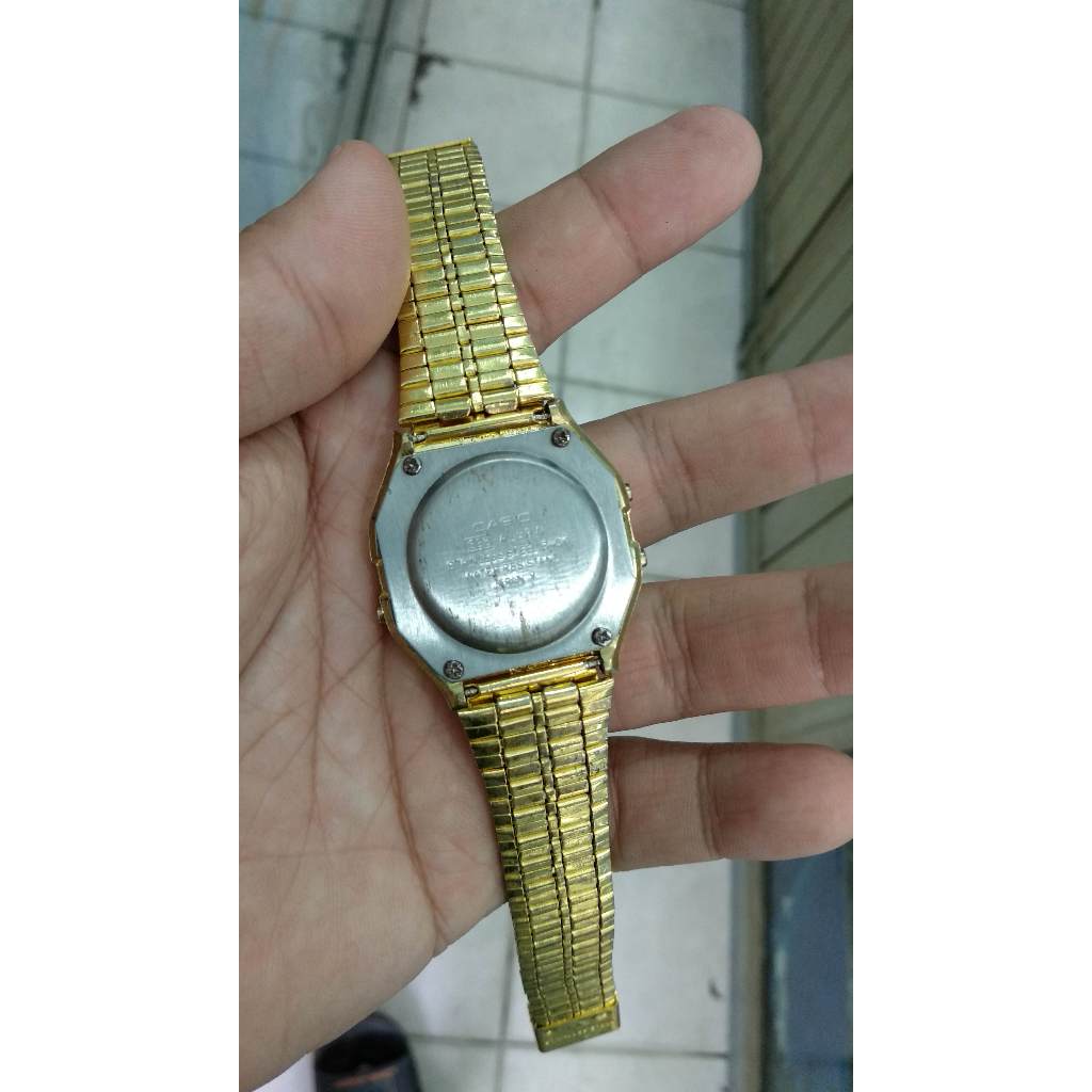 jam tangan pria io digital gold elegant klasik vintage