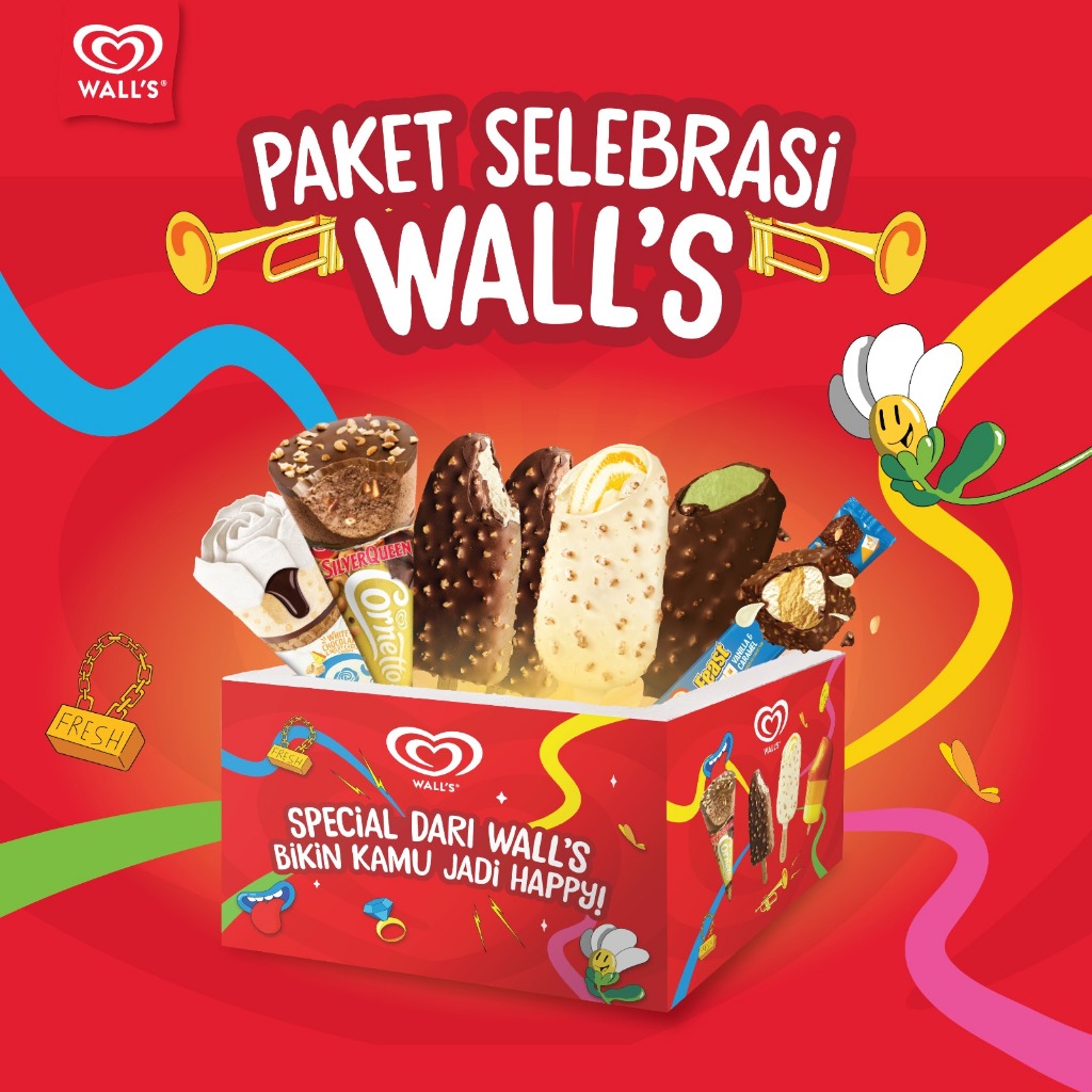 

[FREE STYROFOAM] Paket Selebrasi Wall's - Es Krim / Ice Cream Wall's