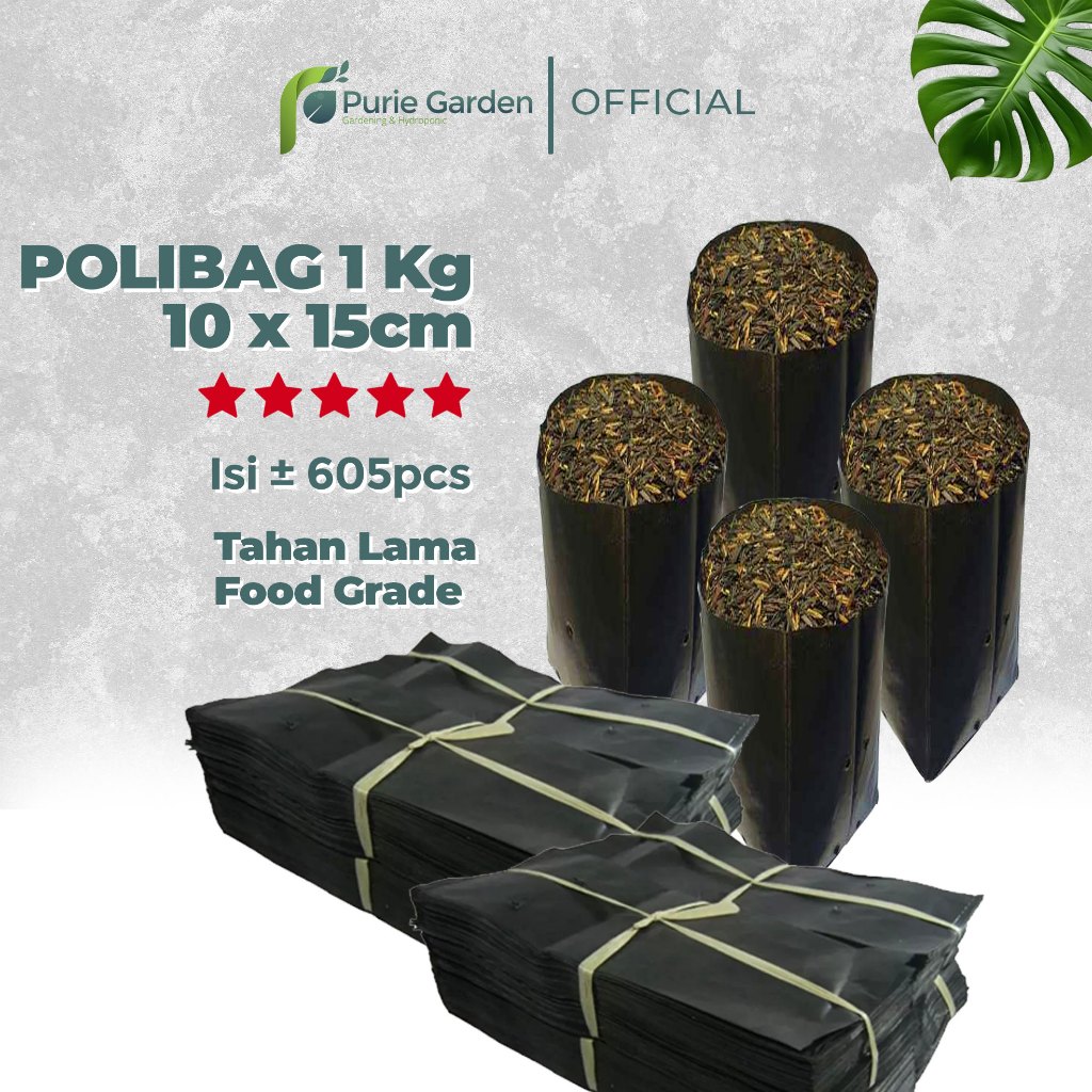 Polybag Polibag Tanaman 10x15 cm Kemasan Berat 1Kg PG KDR