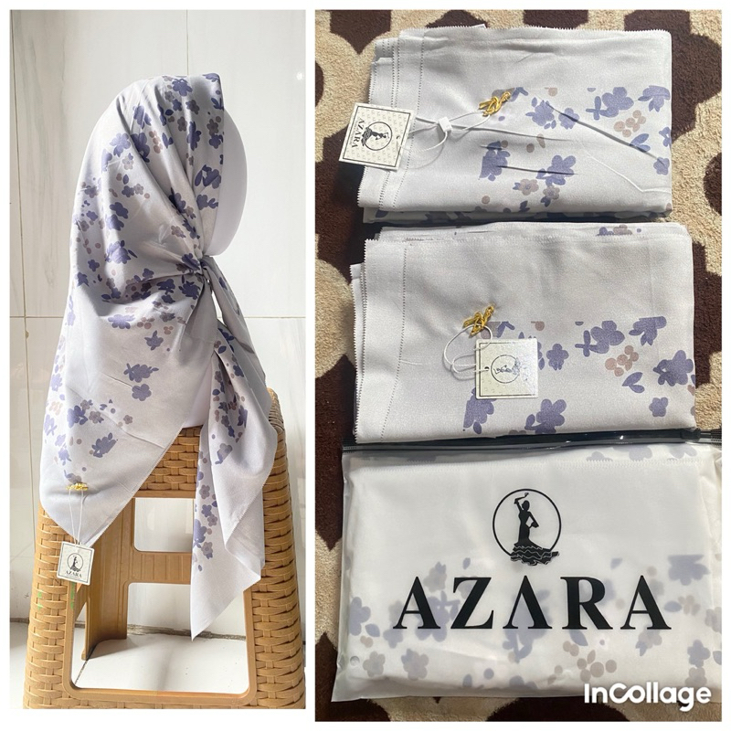 AZARA MOTIF POUCH Segiempat Motif Oskara Voal Azara Kemasan Motif Terbaru Segiempat Voal