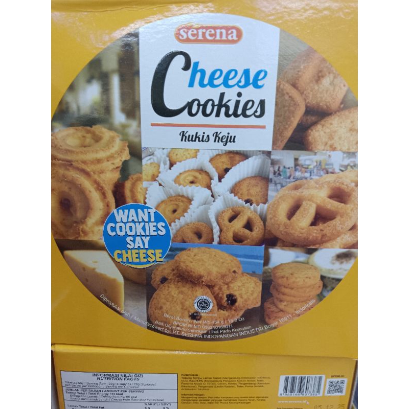

serena cheese cookies 454 gr