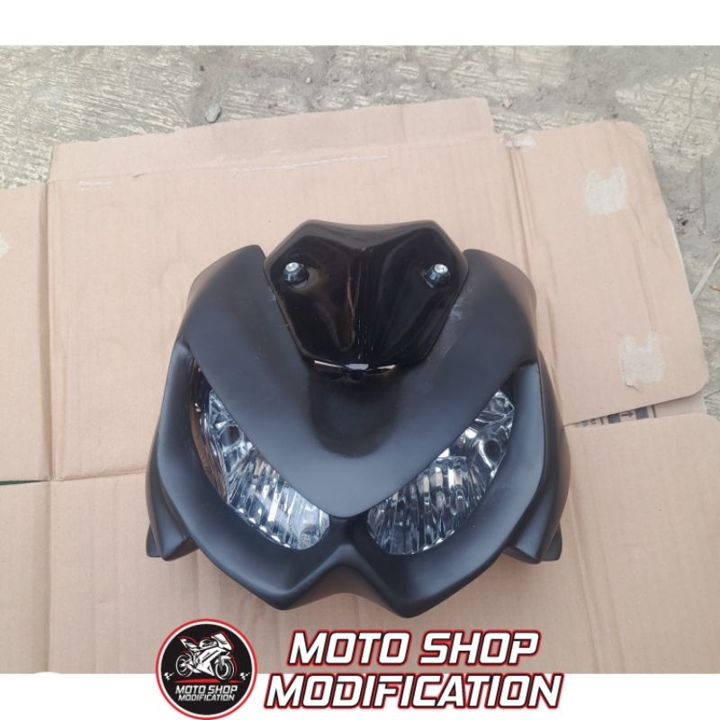 Batok Kepala Headlamp Ninja Z1000 Buat VIXION CB150R BYSON Satria GSX-S150 Scorpio Verza DLL