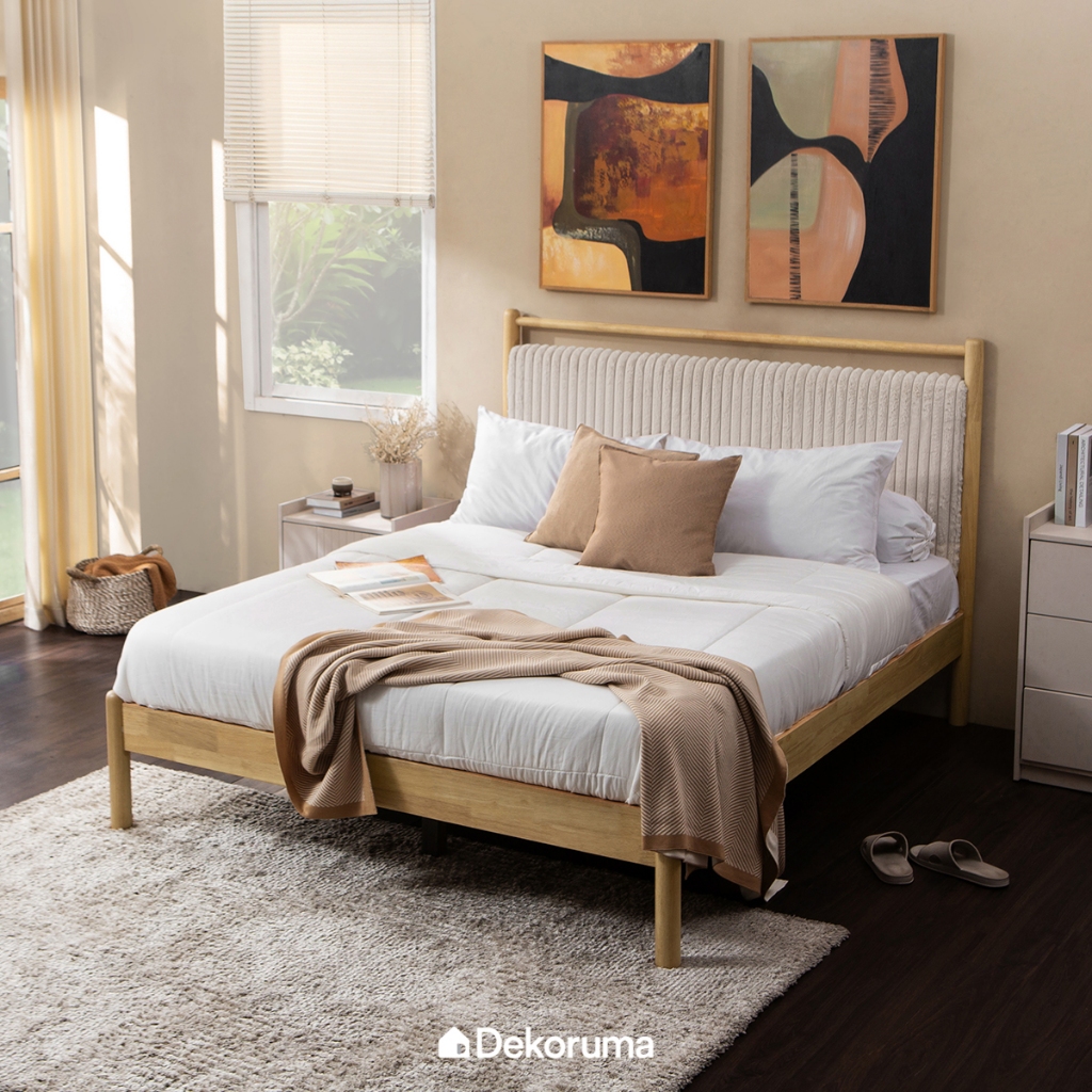 Dekoruma GIYA Headboard & Divan / Dipan dan Sandaran 160 x 200  (Untuk Kasur 160 cm x 200 cm)  - Kre