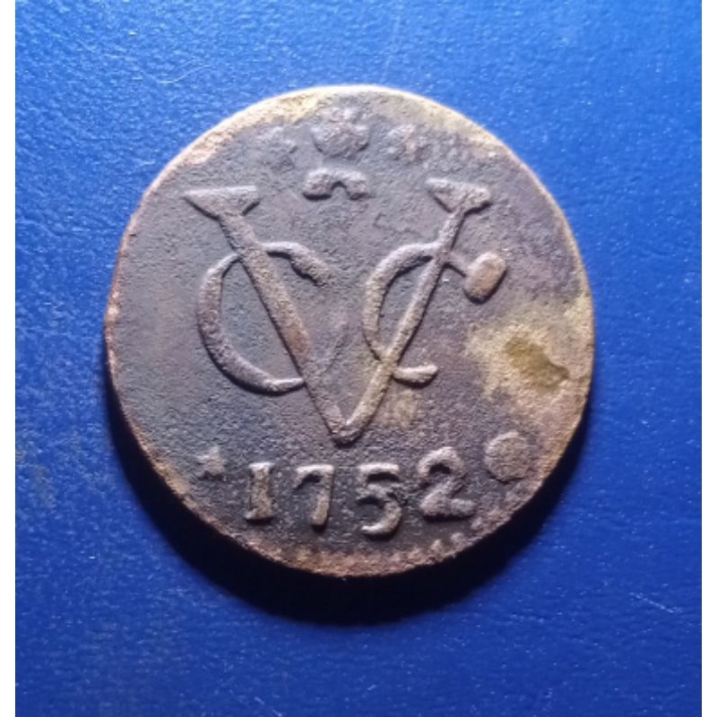 Koin VOC 1 Duit Zeeland 1752