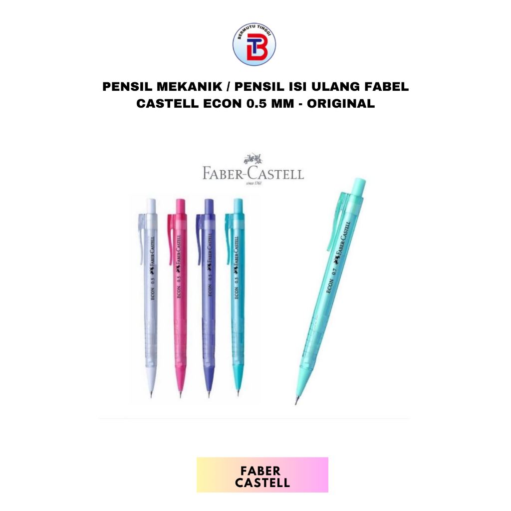 

Pensil Mekanik / Pensil Isi Ulang Fabel Castell ECON 0.5 MM - Original