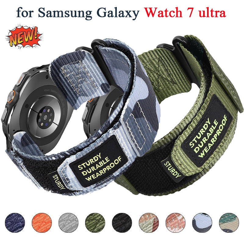 Strap Samsung Galaxy Watch Ultra Classic Nato Sport Canvas Nylon Series 1 2 3 4 5 6 7 8 9 47mm 46mm 