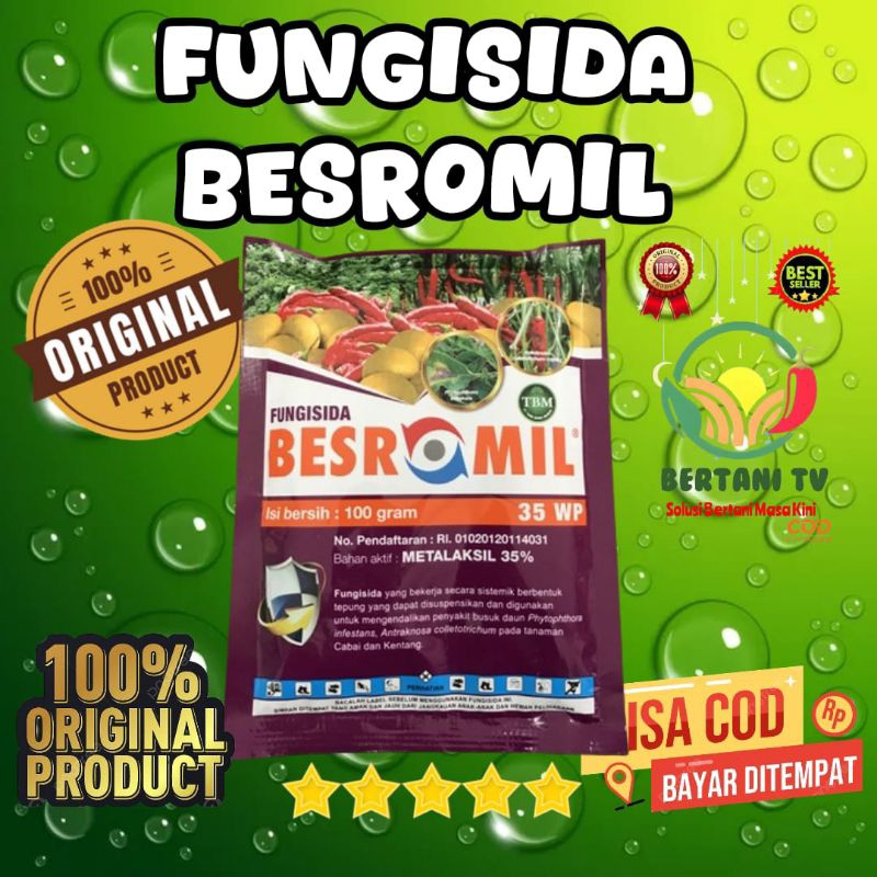 Besromil 100 gr, Fungisida yang bekerja secara sistemik berbentuk tepung yang dapat disuspensikan da