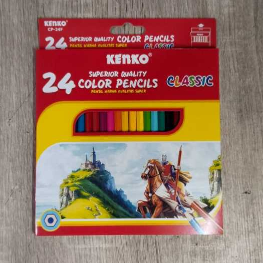 

pensil warna kenko panjang 24 warna / kellir kayu 24 warna panjang