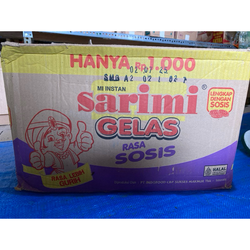 

sarimi gelas 1 dus isi 12rntg bisa dimix