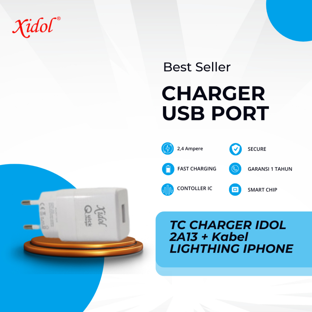CHARGER XIDOL 2A13 + Kabel