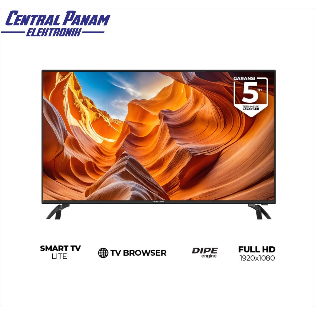 POLYTRON Smart Lite Digital TV 43 Inch PLD 43CV8869 Central Panam Elektronik