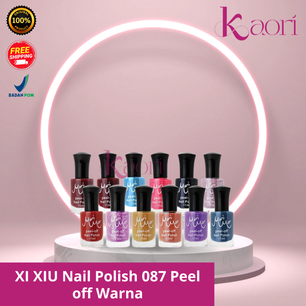 ❤️KAORI❤️[1 BOX] MARIMAR NAIL POLISH PEEL OFF KODE : 087