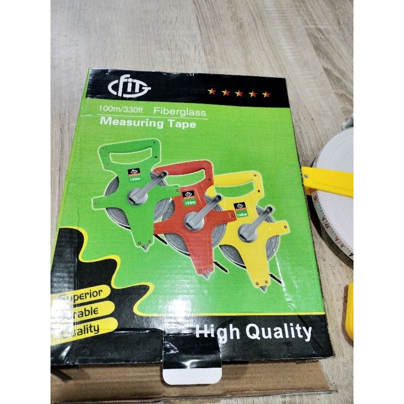 Meteran Tancap 100 meter/Meteran Gulung /Meteran Roll Fit