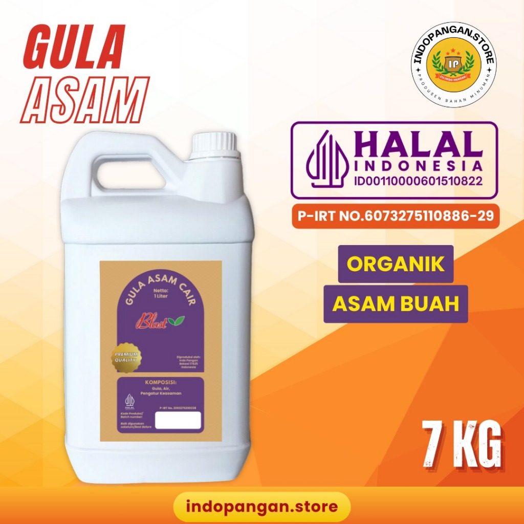 

Gula Asam Cair 7 Kg - GUO MI / GOUMI / GOMI - Asam Buah Mixue