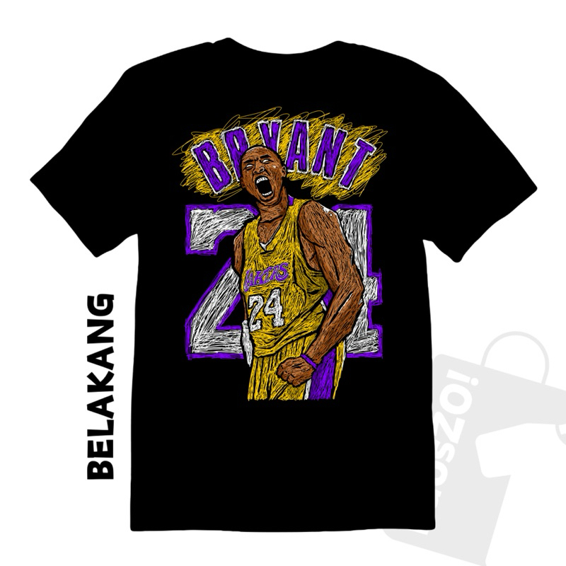 KAOSZO - T-Shirt Collection - Basketball Series - Kaos Kobe Bryant 24 - SB007