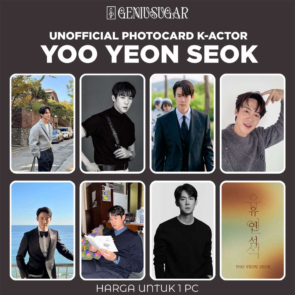 [KOREAN ACTOR] YOO YEON SEOK PHOTOCARD UNOFFICIAL