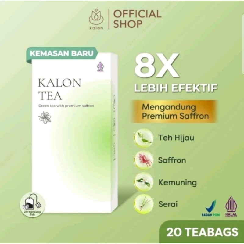 

[BPOM ORIGINAL] Kalon tea premium saffron Teh hijau pelangsing