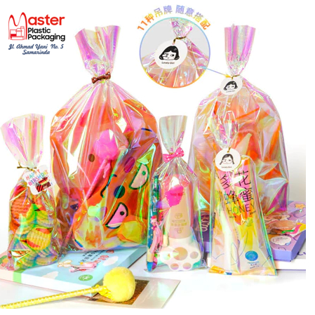 

Plastik Ultah Ulang Tahun Rainbow / Plastik Opp Kado / Gift Warp Goodie Bag Souvenir - 10 Pcs