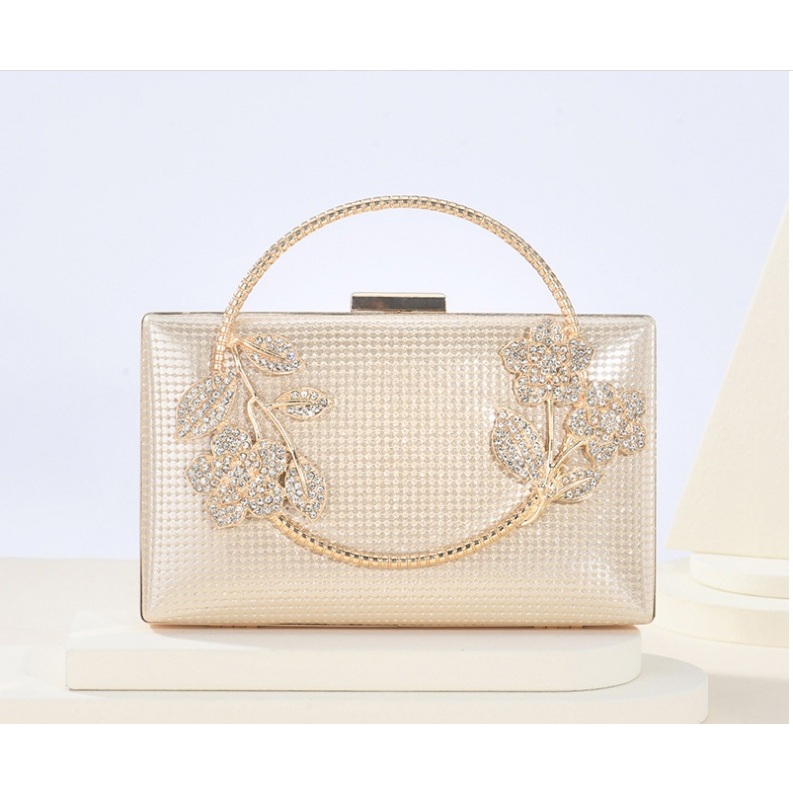 Ck 04 Tas Pesta Bunga Besi Jinjing Wanita 22045A Clutch Bag Tas Pesta Premium Co