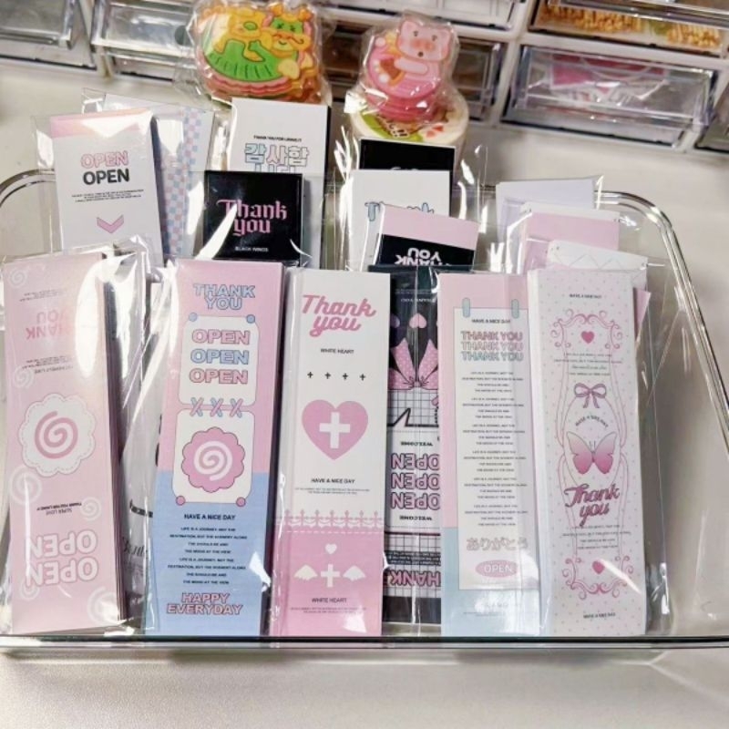 

[baca deskripsi] sealing sticker strip packing seal sticker photocard