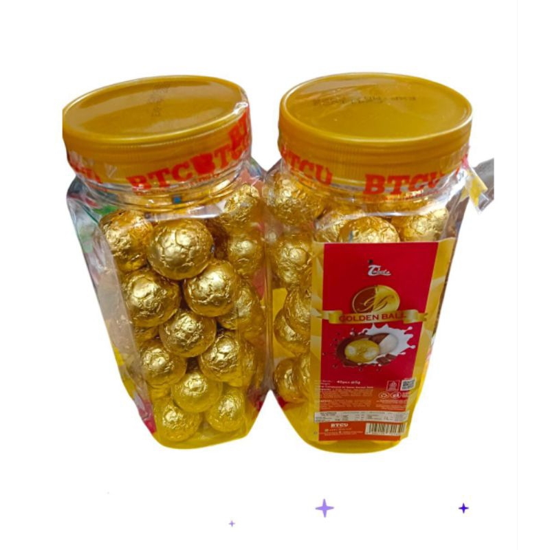 

Tobelo golden balls coklatisi 40 pcs 200gr per toples