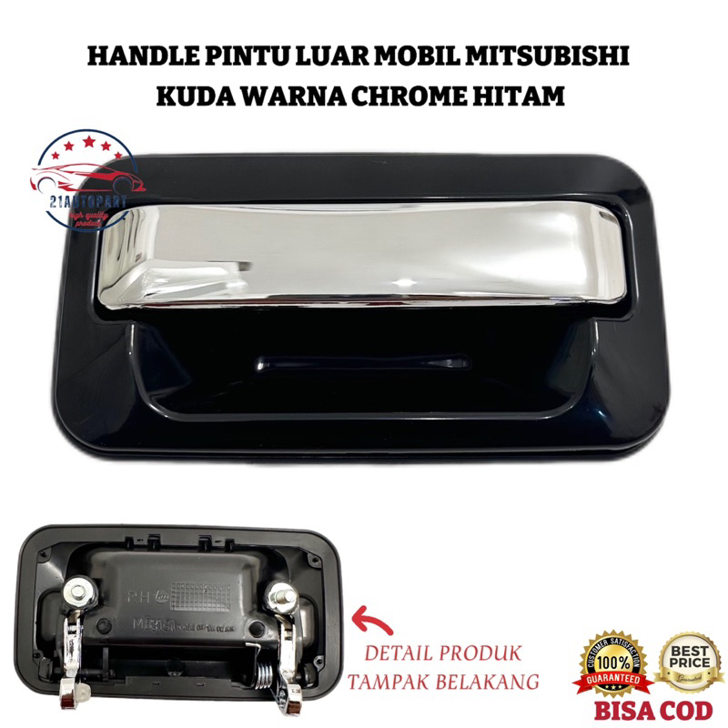 Handle Pintu Luar Mobil Kuda Warna Chrome Hitam