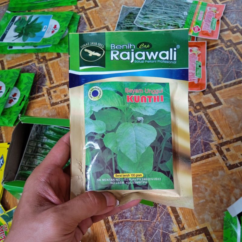 Bayam Kunthi Unggul Cap Rajawali 100gr