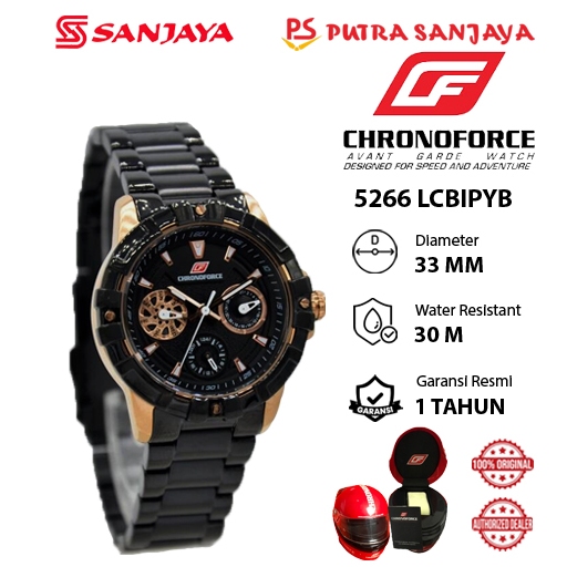 Jam Tangan CHRONOFORCE 5266 LCBIPYB / LCBSS(P) Original Garansi Resmi 1  tahun Stainless Steel