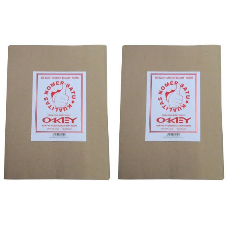 kertas nasi 30 x 40 isi 20 - kertas bungkus nasi - kertas minyak nasi - kertas bungkus nasi