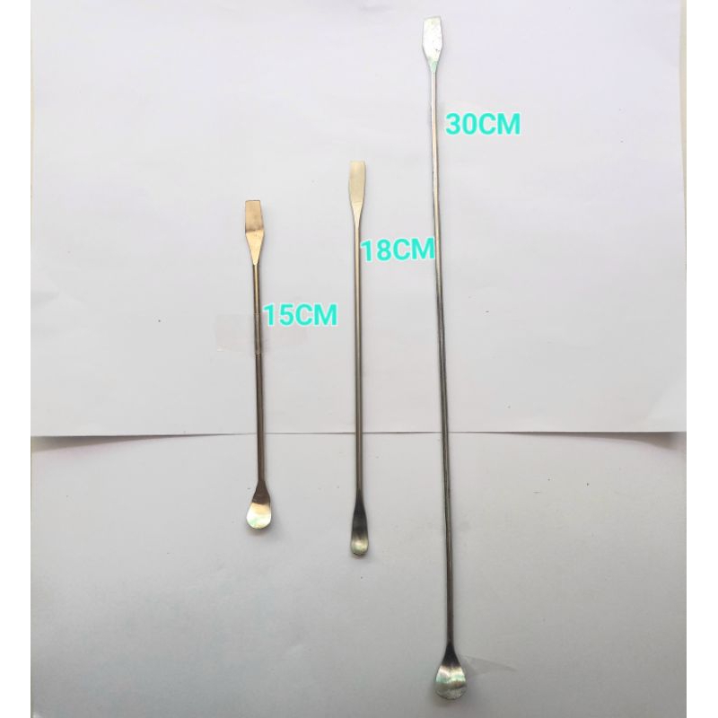 Spatula Stainless Alat Praktikum Spatel Stainles dengan Sendok