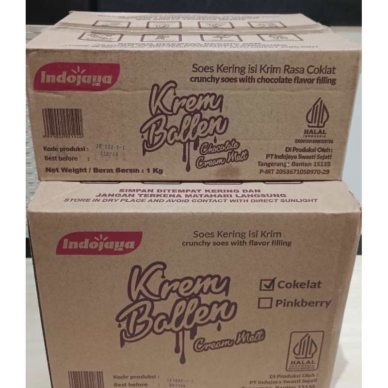 

QH Soes cokelat Kering Krem Ballen KEMASAN 1Kg