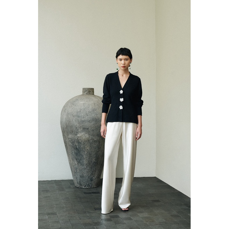 Duma Luna Cardigan Top | Black