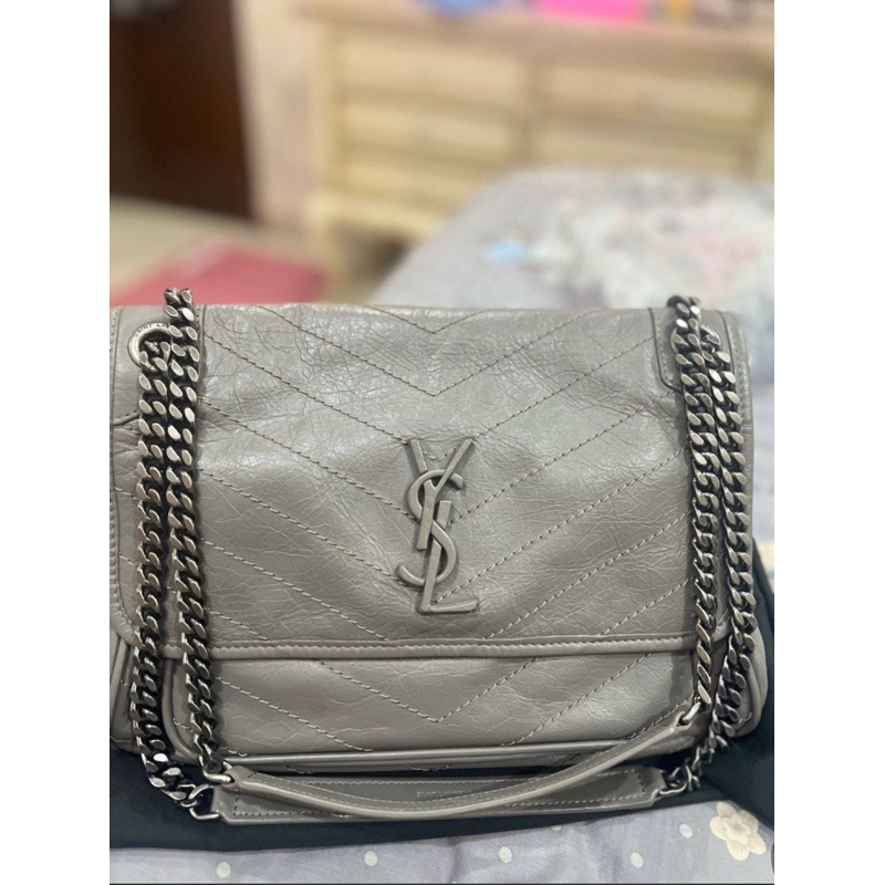 YSL Niki Baby Storm Grey