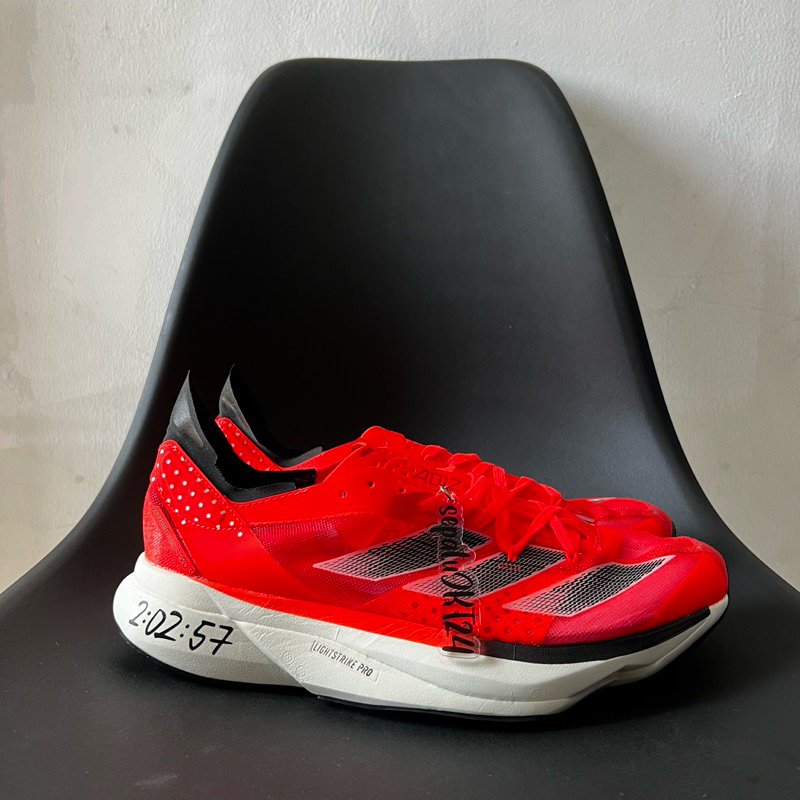 ADIDAS ADIZERO ADIOS PRO 3 SOLAR RED
