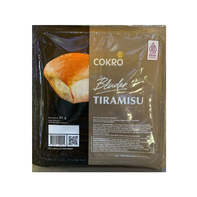 

Bluder Cokro rasa Tiramisu