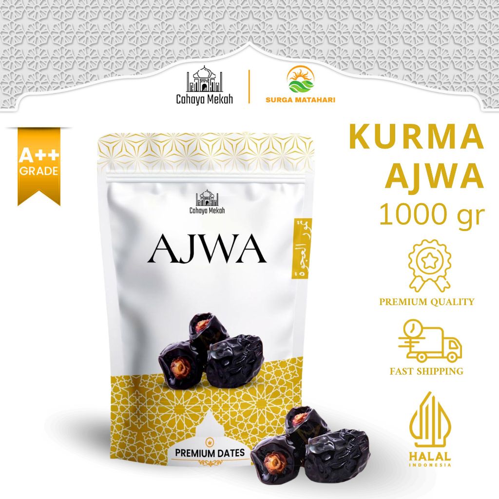 

Cahaya Mekah Kurma Ajwa Premium 1kg High Quality