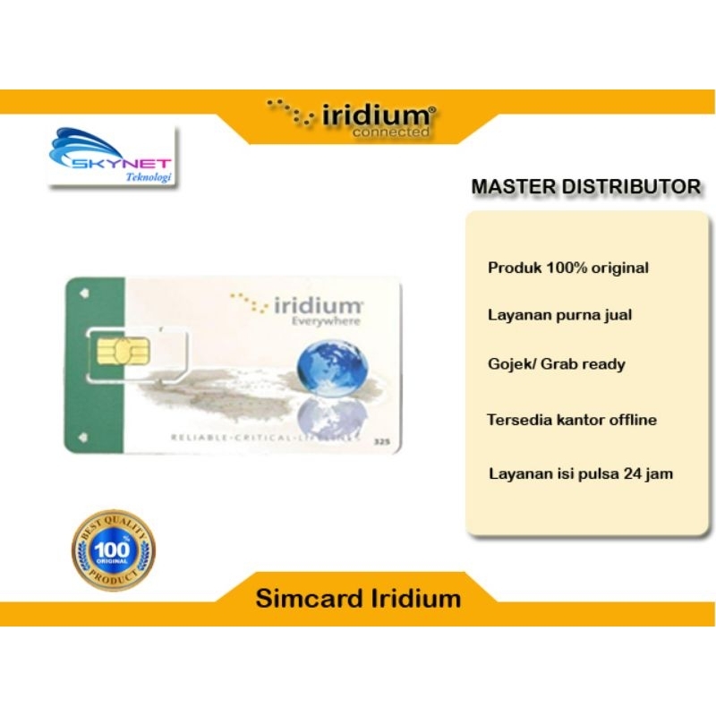 Simcard Kartu Perdana Telepon Satelit Iridium
