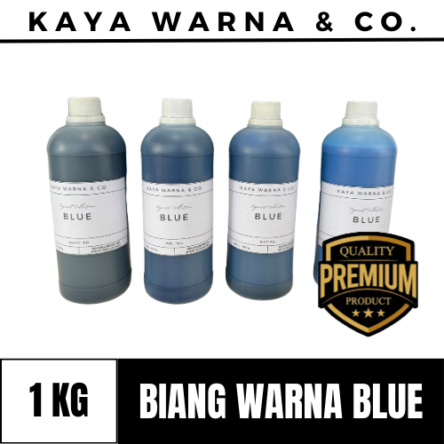 

Biang Warna BLUE Pigmen Tinta Sablon Waterbase Ink KAYA WARNA & CO. (1kg)