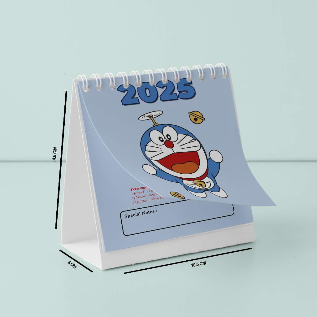 

Kalender Meja Mini 2025 Portable Edisi DORAEMON II Praktis dan Berkualitas II Custom