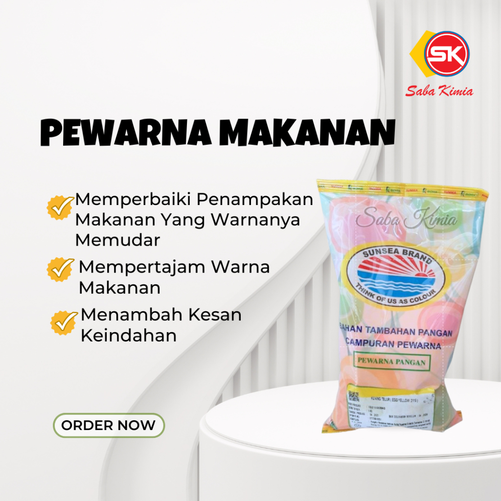 

Warna Makanan Sun Sea/ Pewarna Pangan / Pewarna Air Sunsea Brand Kuning Telur (Egg Yellow)