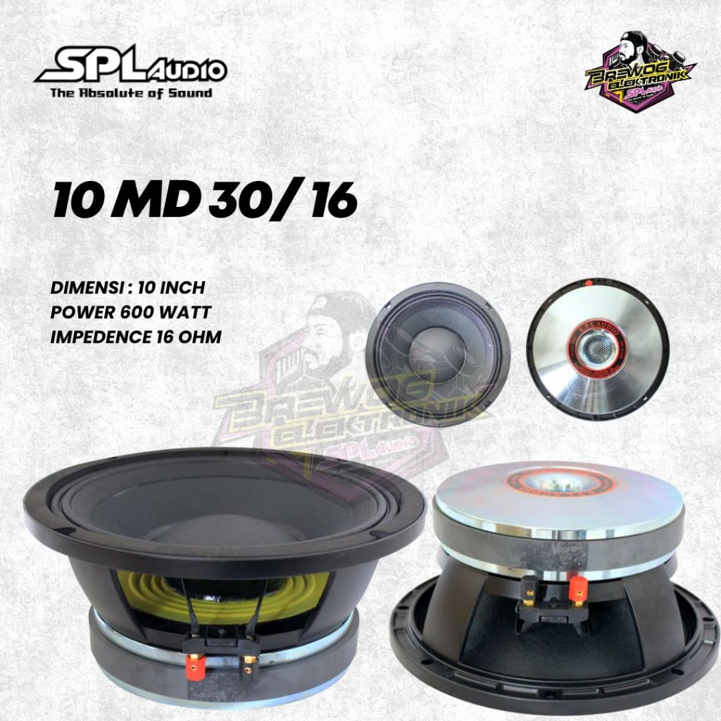 SPEAKER SPL 10 INCH 10MD30-16 ORIGINAL BREWOG SPL AUDIO